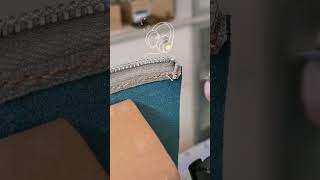 ASMR of a stitching session in leathercraft. Stitch, cut, burn the tips, repeat.