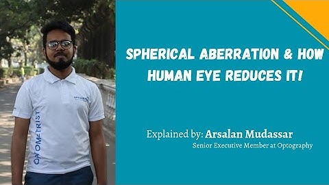 Spherical Aberration & How Human Eye Reduces It!! explained by Arsalan Mudassar.