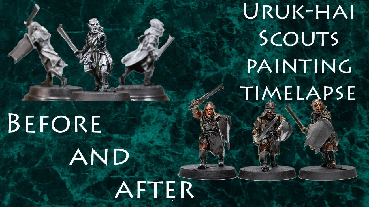 Uruk-hai Scouts - Painting Time lapse