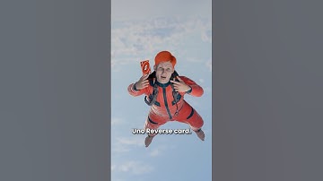 Hij maakte een UNO Reverse tijdens het skydiven! 🤯