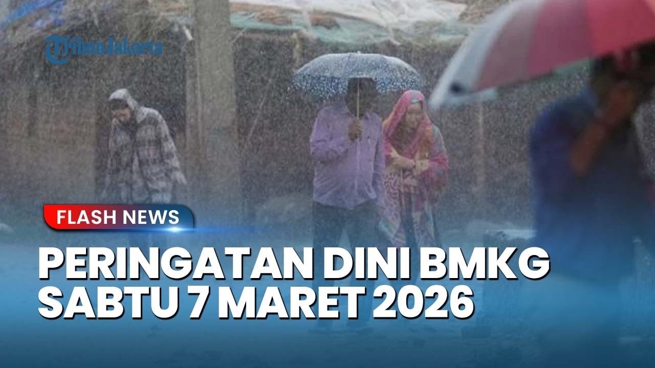 INDONESIA SIAGA MERAH! BMKG Rilis Peringatan Cuaca Ekstrem 7 Maret, Jakarta Terancam Hujan Lebat