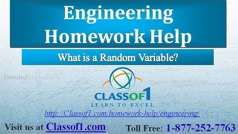 What is a Random Variable : Engineering Homework Help by Classof1.com