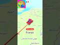 Driving Across Countries Without Touching Water 🚗🌍 | Europe Road Trip #Shorts