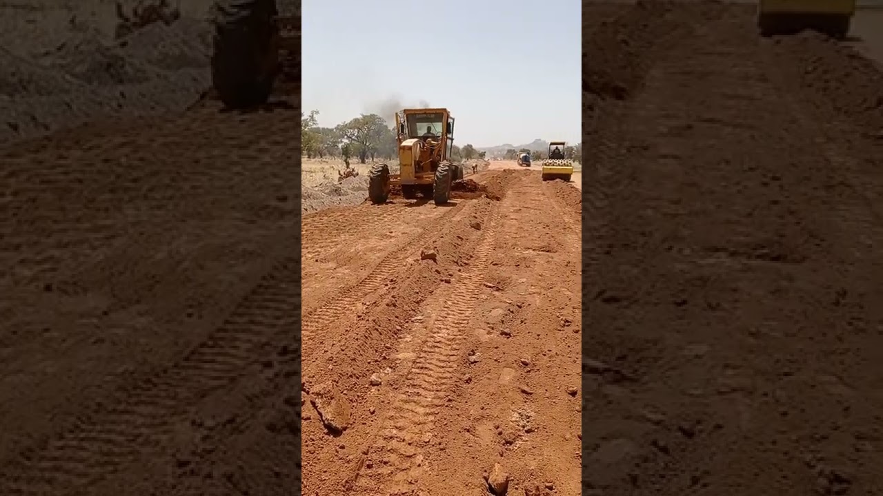 Earth Work | Grading the Laterite for Earth Road