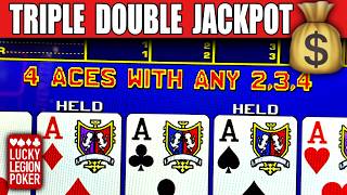 CAME FOR CASINO GIFT, LEAVING WITH A JACKPOT - Triple Double Bonus Video Poker Full Session