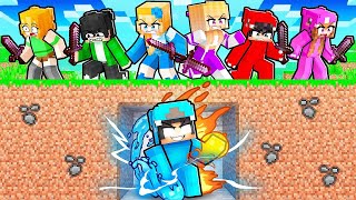 HUNTERS vs ELEMENTAL SPEEDRUNER In Minecraft!