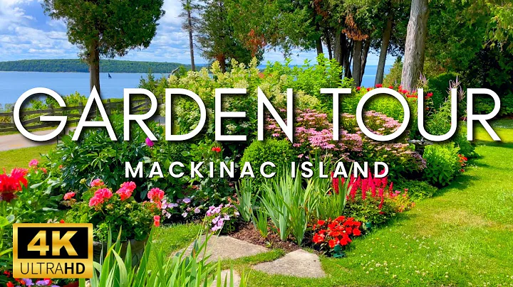 30 Minute Garden Tour & Peaceful Ambient Nature Sounds & Singing Birds | Garden Tour Mackinac Island