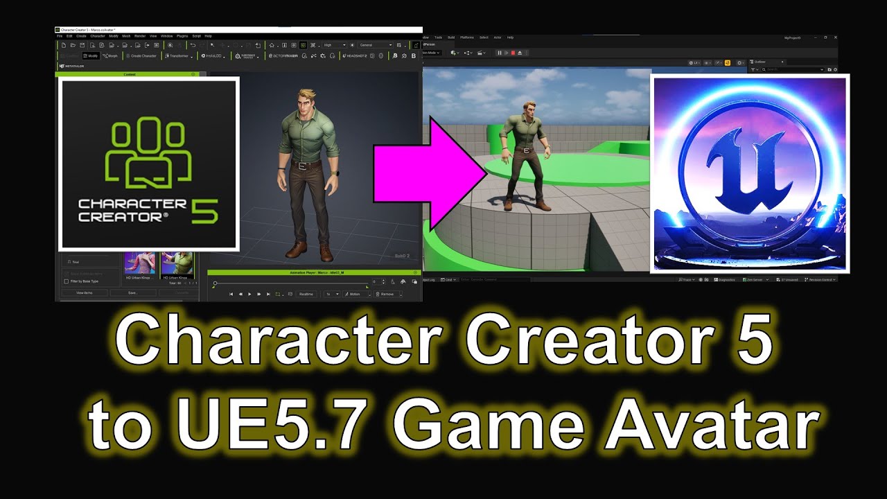 CC5 to UE5.7 Game Avatar | Character Creator 5 to Unreal Engine 5.7 ...