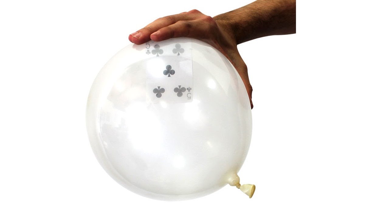 Amazing Cards in Balloon Magic Trick! YouTube