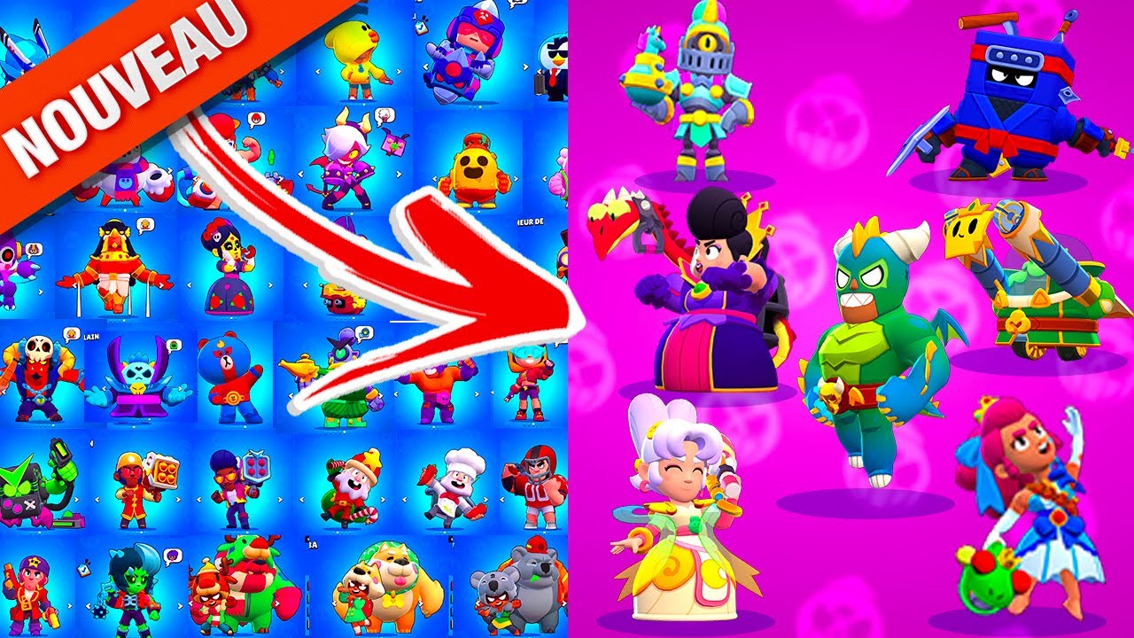TOUS LES NOUVEAUX SKINS et TOUS LES SKINS de mon