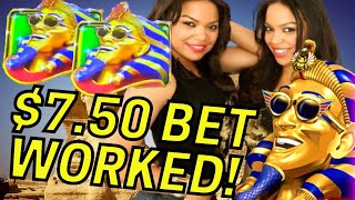 $7.50 BET! Money Mania Slot - Cleopatra Slot and PHARAOH'S FORTUNE! screenshot 2