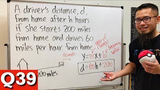 A distance and speed linear equation word problem