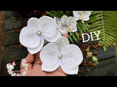 Стильные✨ Праздничные🎉 украшения из фоамирана.🌺 DIY Орхидеи на заколочках