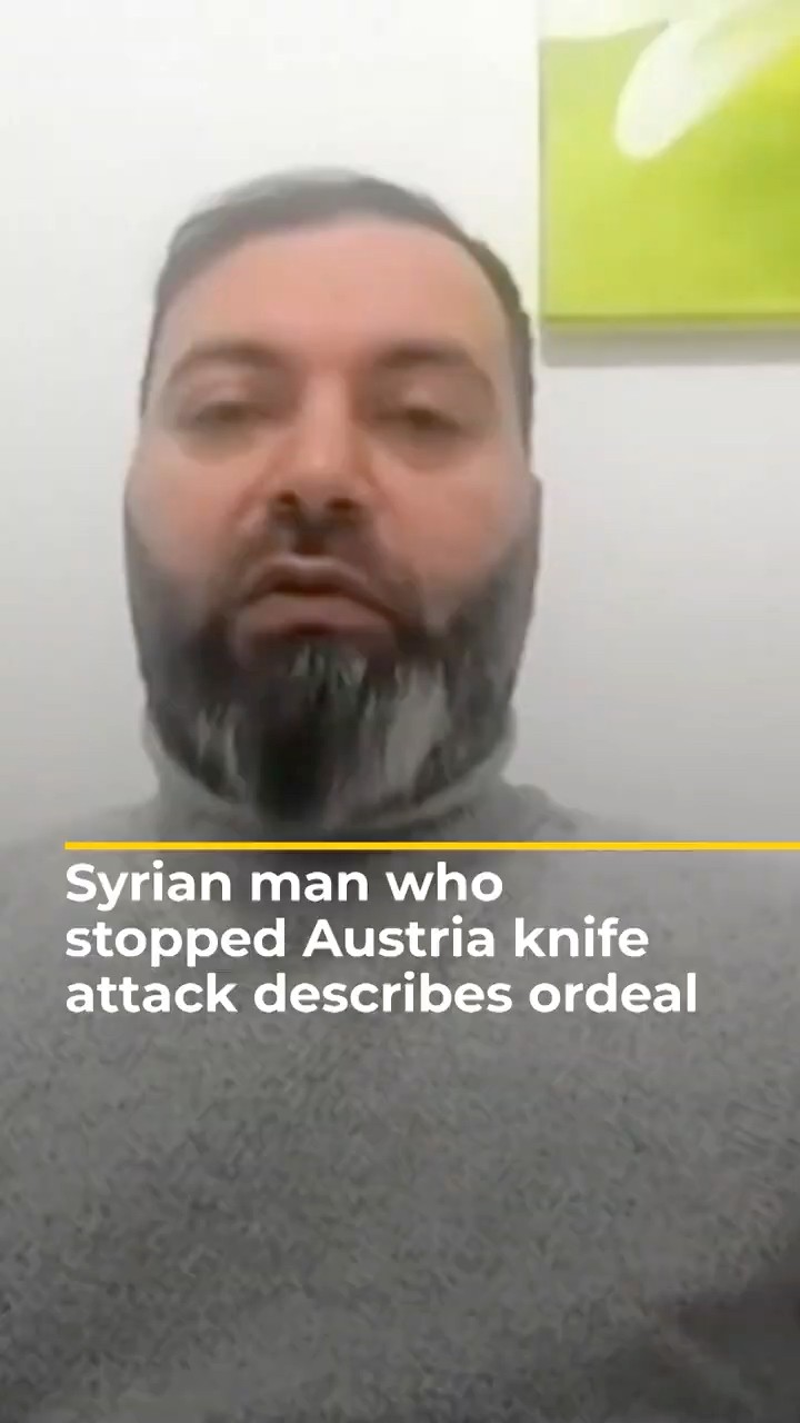 Syrian man who stopped Austria knife attack describes ordeal