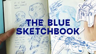 Sketchbook Tour  The Blue Sketchbook 2021