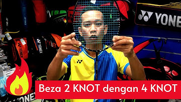 Beza 2 knot & 4 knot | badminton racket stringing