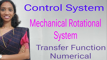 Transfer Function of Mechanical Rotational System/ Control System /Numerical