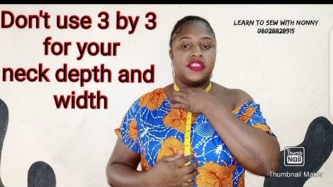 MEASUREMENT FOR NECKLINES: Calculate Front Neck width and Depth Easily.