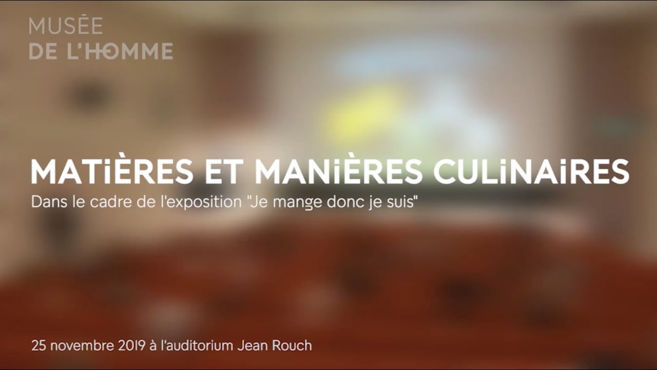 Matières et manières culinaires