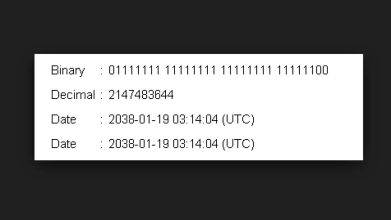 Problema Y2K38 - YouTube