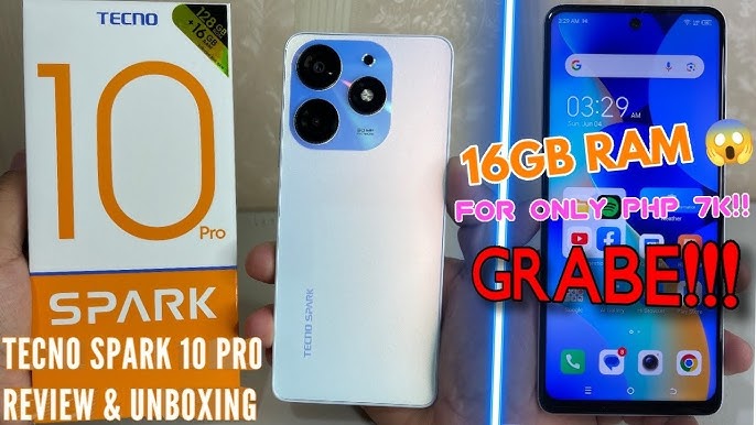 TECNO SPARK 10 PRO 256 GB Y 16 RAM