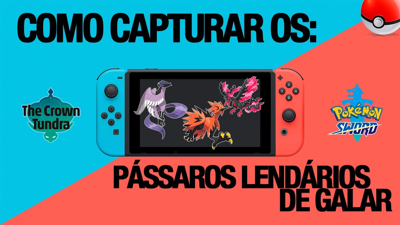 O novo DLC Crown Tundra de Pokémon reimaginou cada um dos pássaros