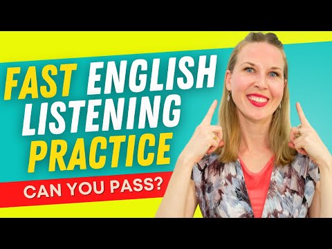 видео: Speak Fast And Understand Natives in ONLY 30 MINUTES! | Practice English Listening