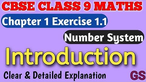 Chapter 1 - NUMBER SYSTEM | CBSE Class 9th Maths in Tamil | NCERT | Introduction | #GSFamily