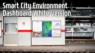 Smart City Environment Dashboard White version theme.
