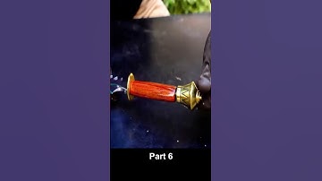 Making a Historical Dagger out of Rusted Drill Bit Shaft / Part 6