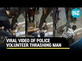 Viral man kicked pinned down by kolkata police civic volunteer for allegedly snatching purse