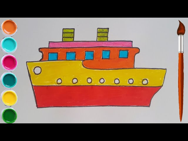 Cute Ship Cartoon Vector Kids Hand Drawing Stock Illustration - Download  Image Now - Animal, Animal Head, Art - iStock