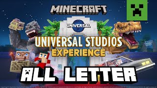 Minecraft Universal Studios Experience DLC - All Universal Letter Location Guide + REWARD