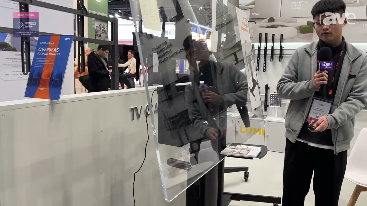 ISE 2026: Lumi Legend Demonstrates Motorized 90-Degree Height-Adjustable Tilt Stand