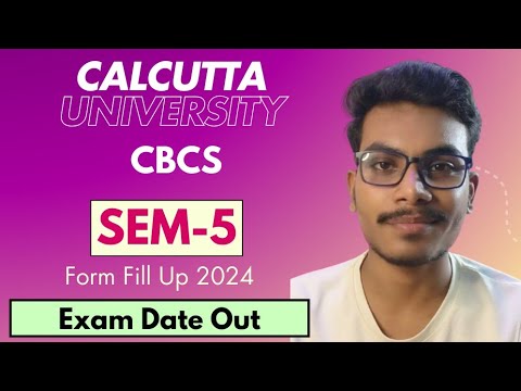 Calcutta University CBCS Sem-5 Exam date Out | CU Sem-5 Form fill up ...