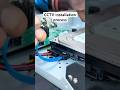 CCTV installation process. #cctv #shorts