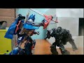 Optimus Prime vs Lockdown Final battle Transformers AOE Stop Motion