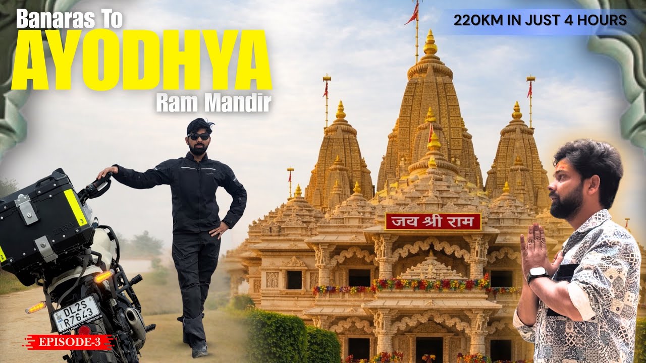 Banaras Se Ayodhya  220 KM | EP 3 | Spiritual Bike Ride Vlog 2026 | Bobby Rajora