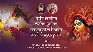Athi Rudra Maha Yajna : Day 02 | Live From Sathya Sai Grama | 23 September 2025