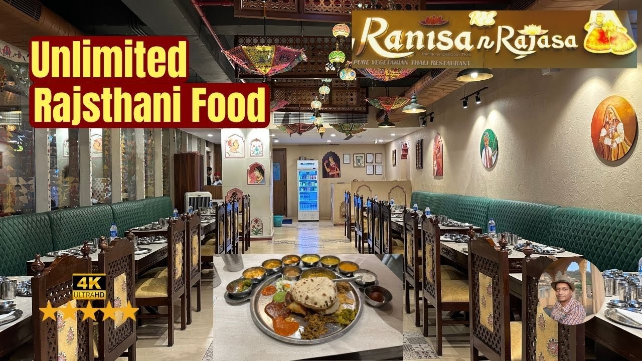 RaniSa-n-RajaSa, Gurgaon| Unlimited Rajsthani Food | 4K | #unlimitedfood  #rajsthani #thali #gurgaon