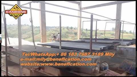 tantalum-niobium gravity seperator plant in Burundi