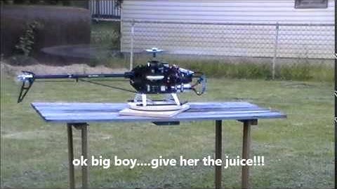 Trex 600e Pro DFC initial spool up