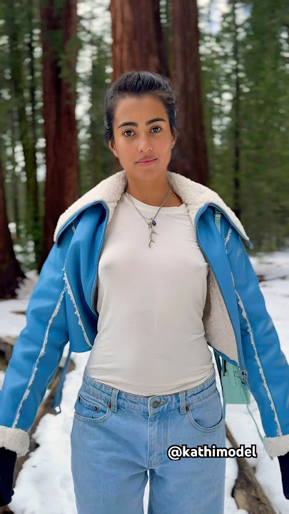 Another season in Sequoia βοΈπ¨οΈ #sequoia #snow #winter #fashion #behindthescenes