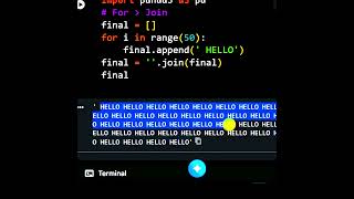 Python join VS += Which Is Faster #LearnPython #Coding #Programming #PythonTips