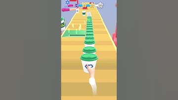 Coffee Stack Challenge Games Level 1 #shorts #gameplay