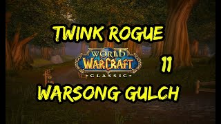 WoW Classic Twink 29 Battleground 11. Dagger Rogue. World of Warcraft Warsong Gulch