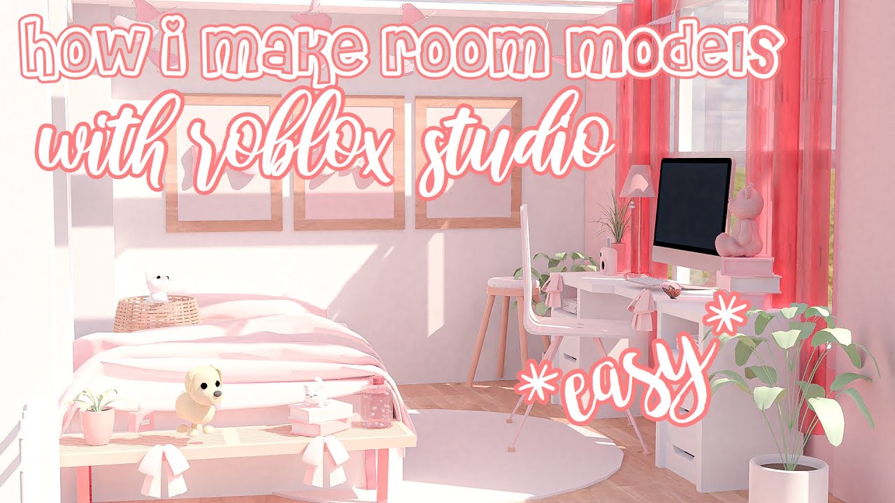 How I Make My Gfx Room Models Roblox Studio Olixie Youtube - roblox gfx room model