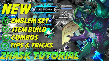 ZHASK NEW COMBO TUTORIAL,NEW TIPS & TRICKS/ BUILD &  SKILLS/NEW SEASON 22/MLBB