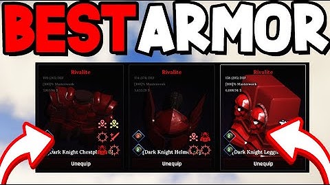 BEST ARMOR RECIPES in THE FORGE! Roblox