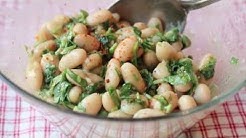 Cold White Bean Herb Salad Recipe - Fast & Easy Summer Bean Salad 